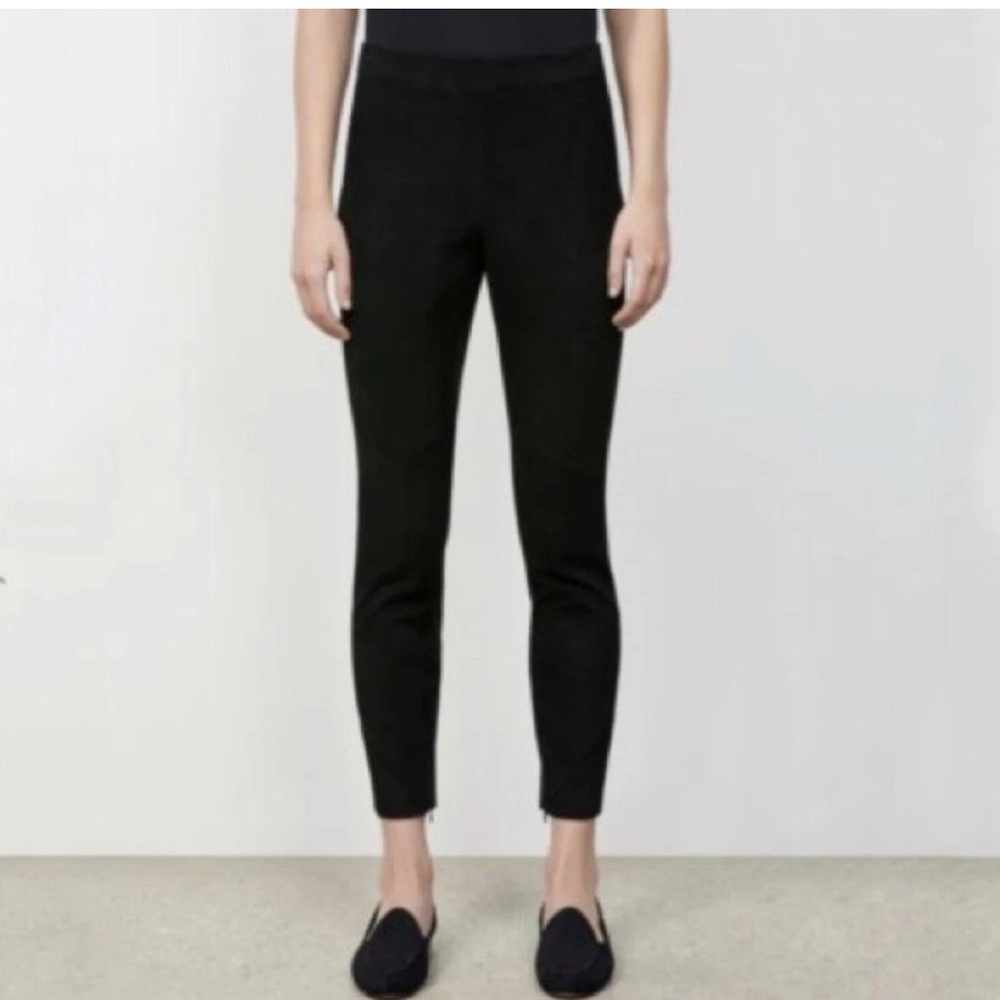 Lafayette 148 New York Black Suede Trousers
